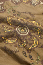 Pippa Scarf - Khaki Paisley Print