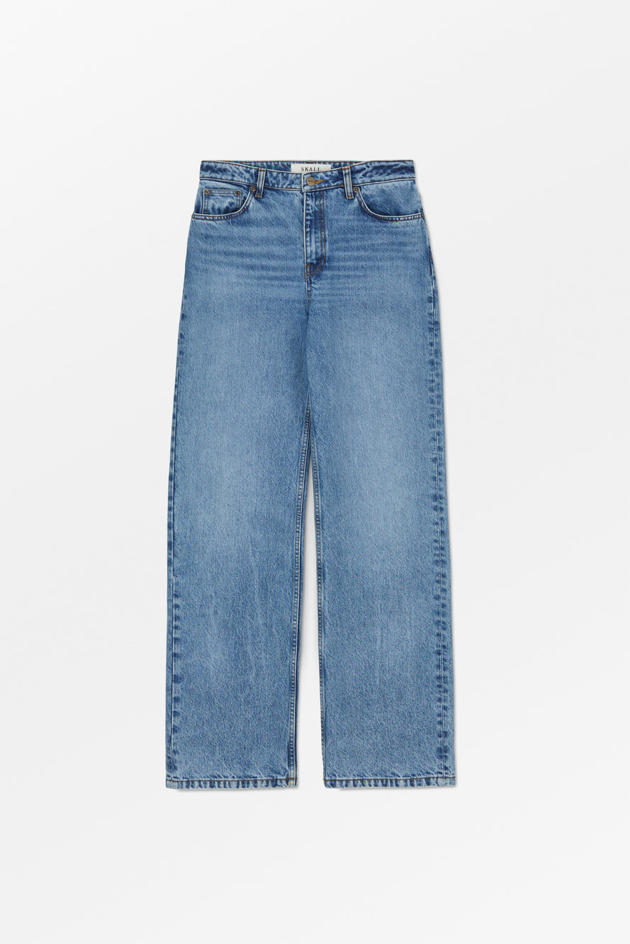 Maddy Straight Jeans - Worn Mid Blue