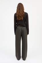 Harry Trousers  - Brown/Black Pinstripe