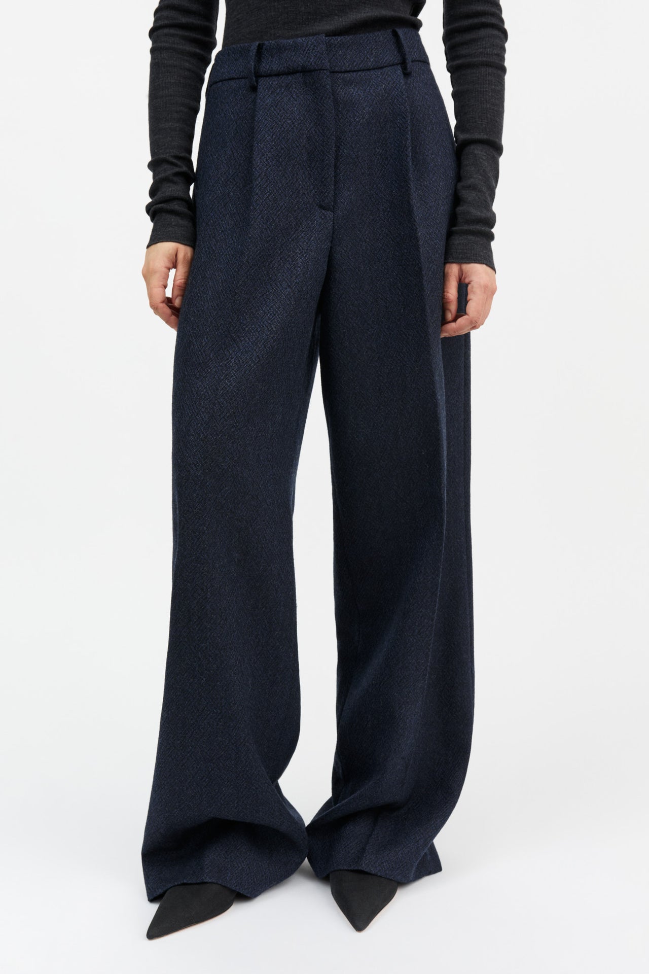 Thom Trousers - NavyBlack