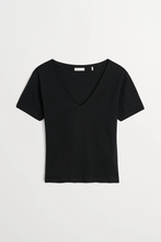 Seventies V-Neck Tee - Black
