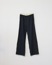 Tropical Wool Tracksuit Pant - Navy