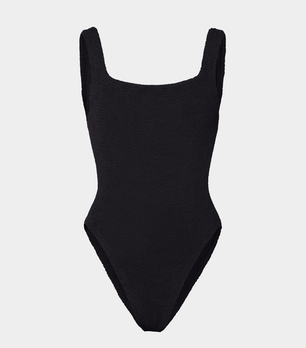Square Neck Swimsuit - Black