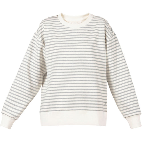 Demi Striped Blouse - Milk/Greymelange