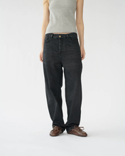 Hemp/Cotton Barrel Jeans - Washed Black