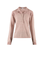 Franceska Striped Wool Knit - Old Rose