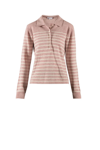 Franceska Striped Wool Knit - Old Rose
