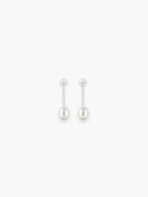 Reflection Long Earrings - Silver