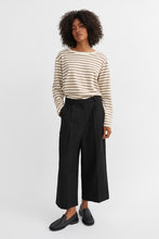 Loui Oversized Blouse - Light Brown/White Stripe