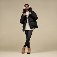 Sheepskin Embroidery Earmuff - Chestnut