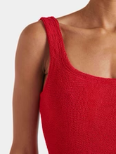 Square Neck Swimsuit - Red