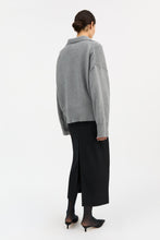 Dean V-Neck Jumper - Grey Melange