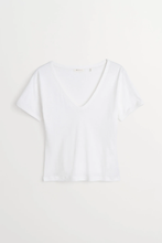 Seventies V-Neck Tee - Optic White