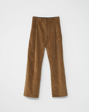 Corduroy Box Trousers - Cognac