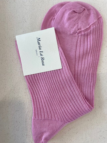 Socks English cashmere/Seta - Pink