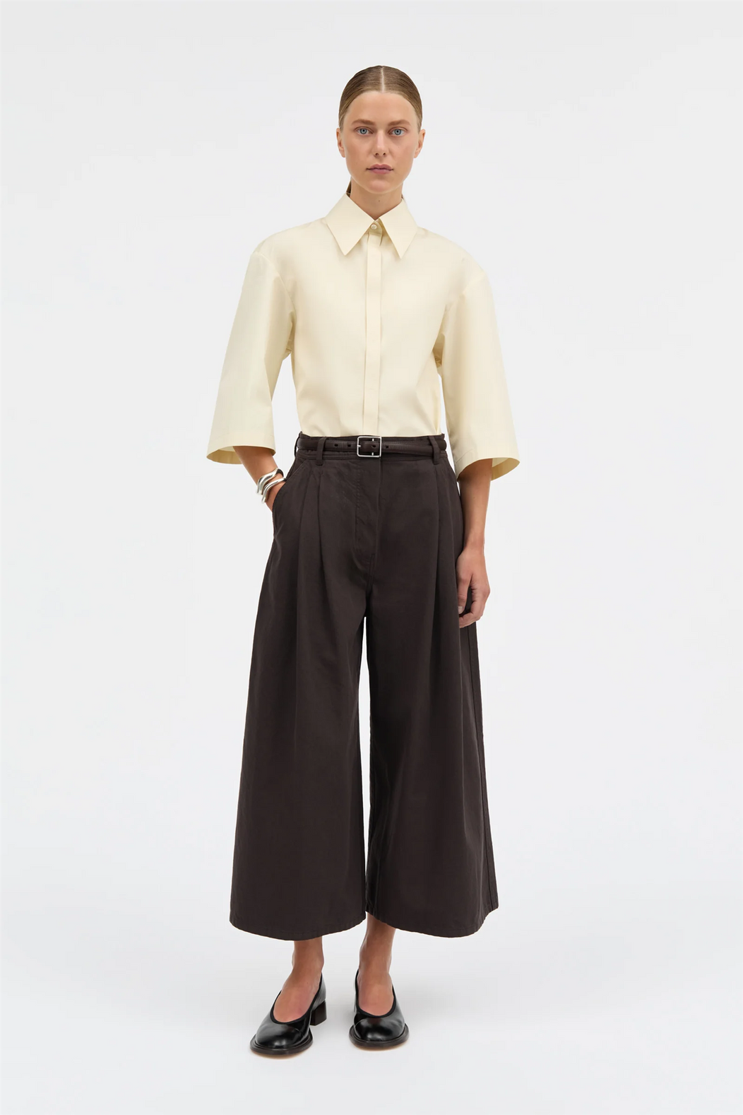 【MARK KENLY DOMINO TAN】T/N BLOUSE MARK KENLY DOMINO TAN Cocoon Blouse | Black | FARFETCH RO