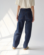 Hemp barrel jeans - Deep Blue