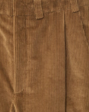 Corduroy Box Pants - Tobacco