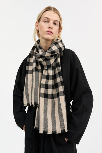 Nadelle Scarf - Black/Beige