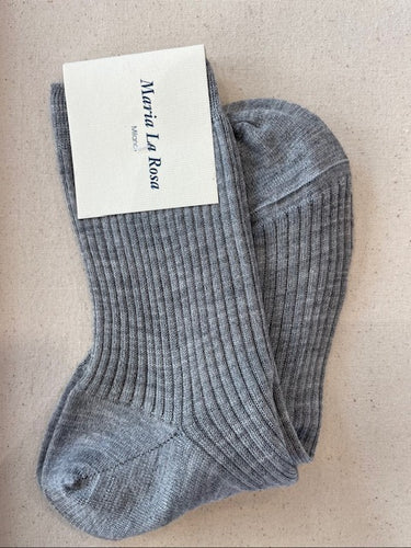 Socks English Cashmere/Seta - Grey