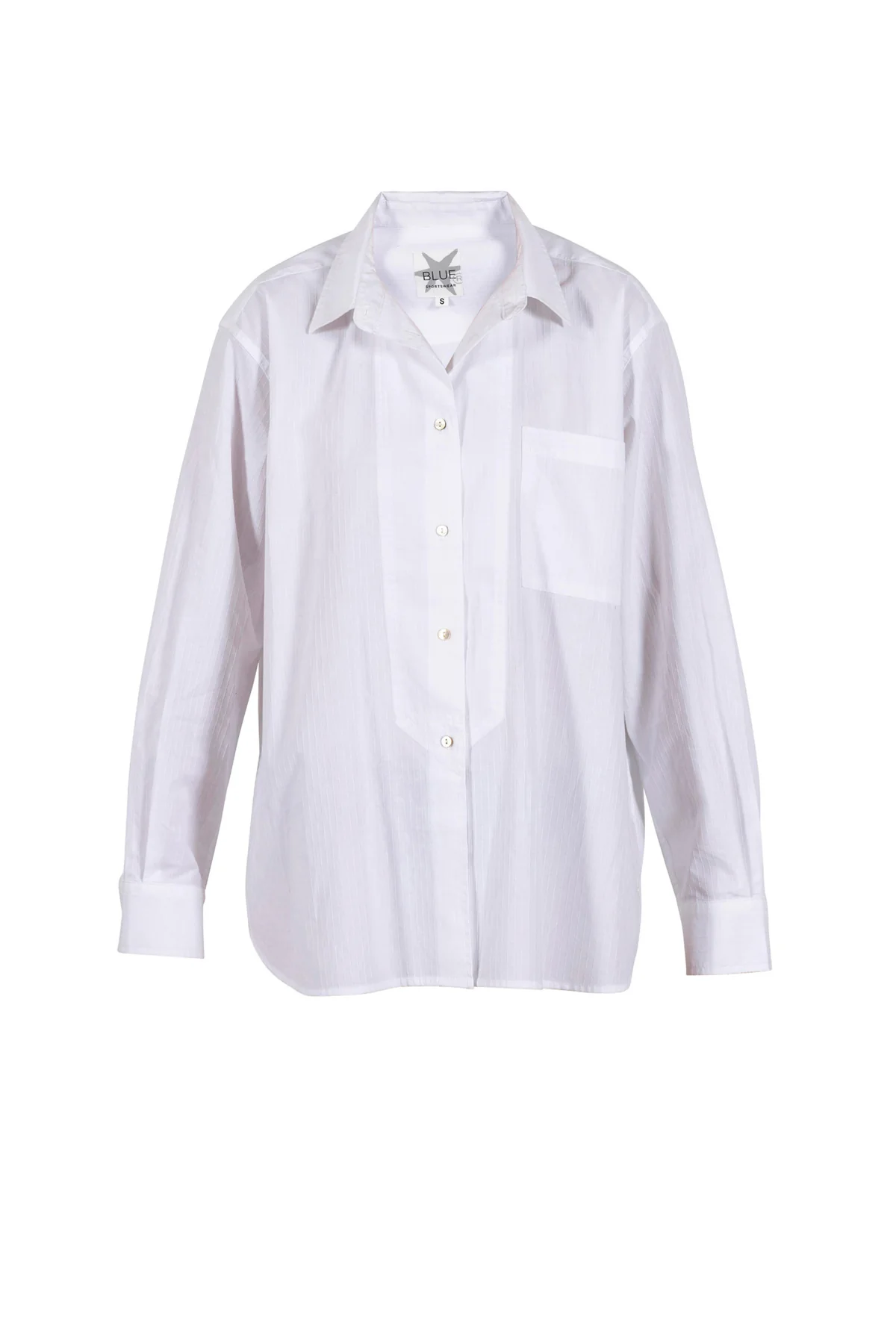 Cort Wowen Pinstripe Shirt - White