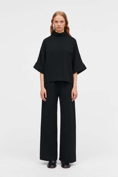 Palmira Crepe Pants - Black