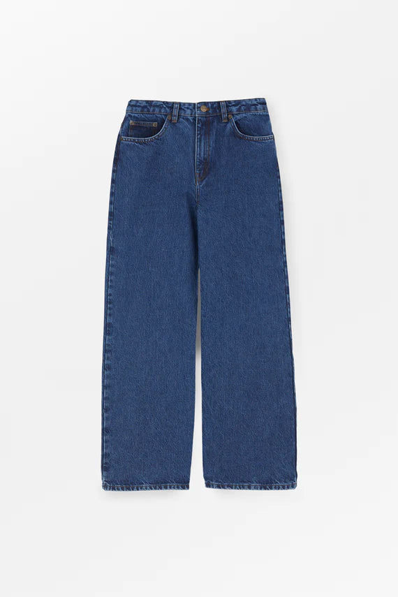 Willow Wide Jeans - MidBlueDenim