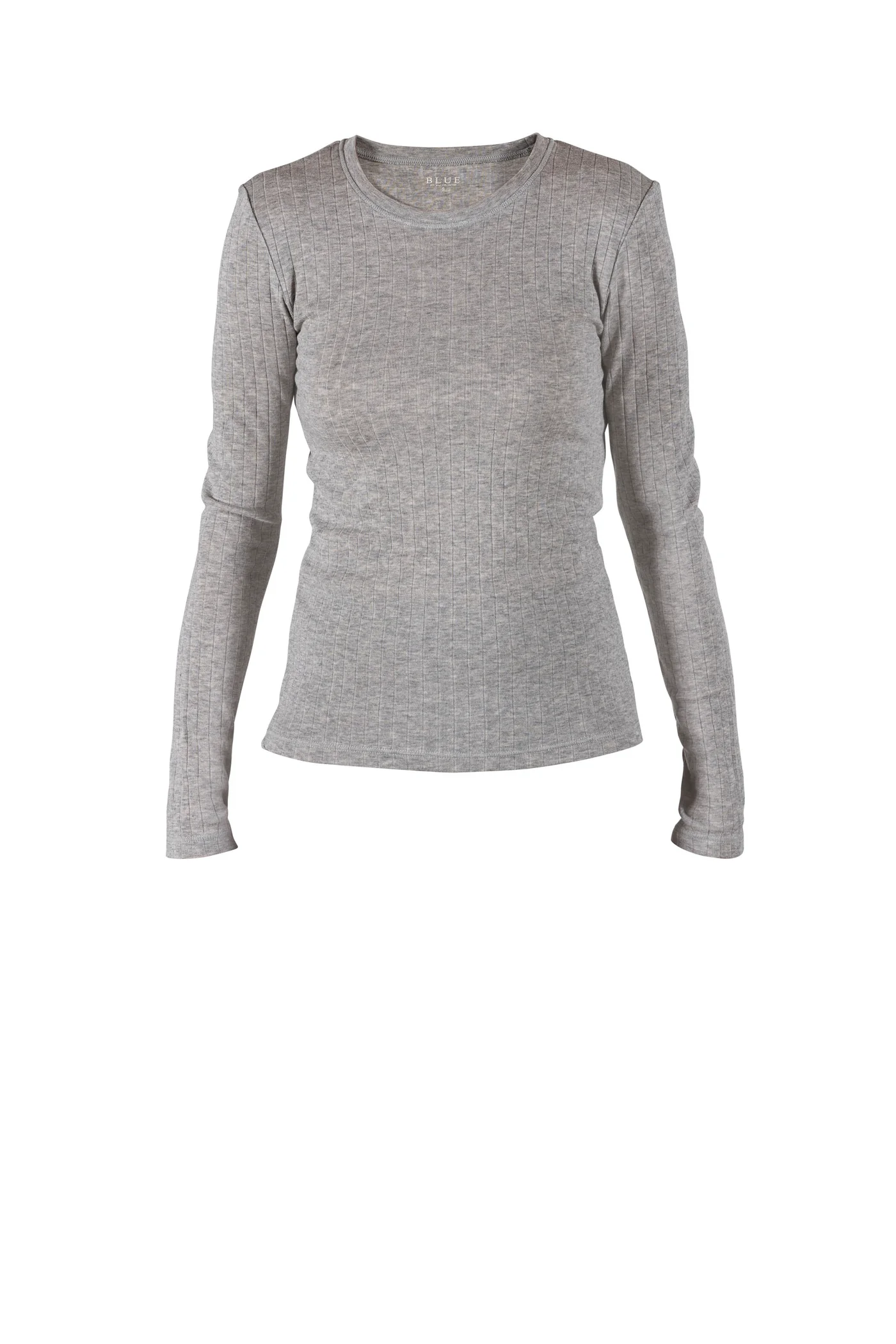Gunver Wool Rib LS Tee - SilverGrey