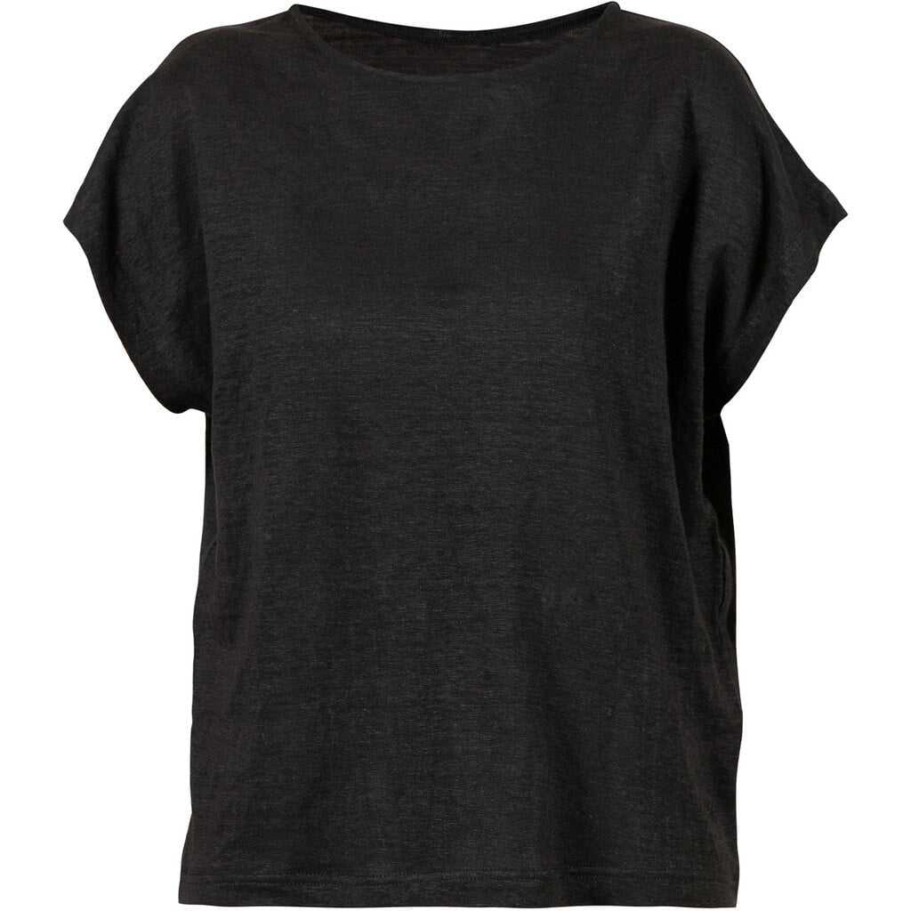 Anabell Linen Tee - Black