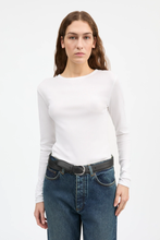 Seventies O-Neck Blouse - Optic White