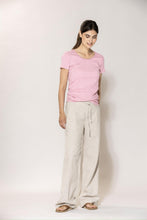 Luca Linen Trousers - ChalkMelange