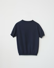 Merino Knit T-Shirt - Navy