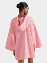 Hooded Poncho Sunny Towelling - Pink
