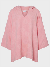 Hooded Poncho Sunny Towelling - Pink