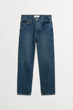 Sharon Straight Jeans - Washed Dark Blue