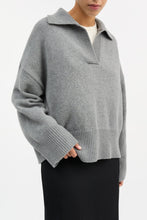 Dean V-Neck Jumper - Grey Melange