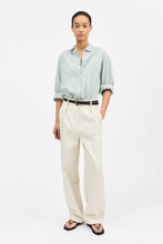 Edgar Shirt - White/Aqua