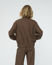 Tropical Wool Tracksuit Top - Brown