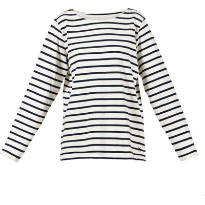 Donna Striped Blouse - Ecru New Navy