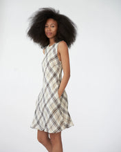 Check Linen Dress - Nature Mix