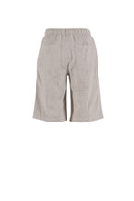 Lisamarie Linen Bermudas - ChalkMelange