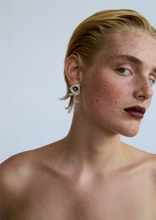 Silver Poppy Ear Stick