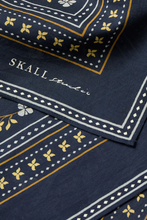 Skall Floral Scarf 55x55 - Navy