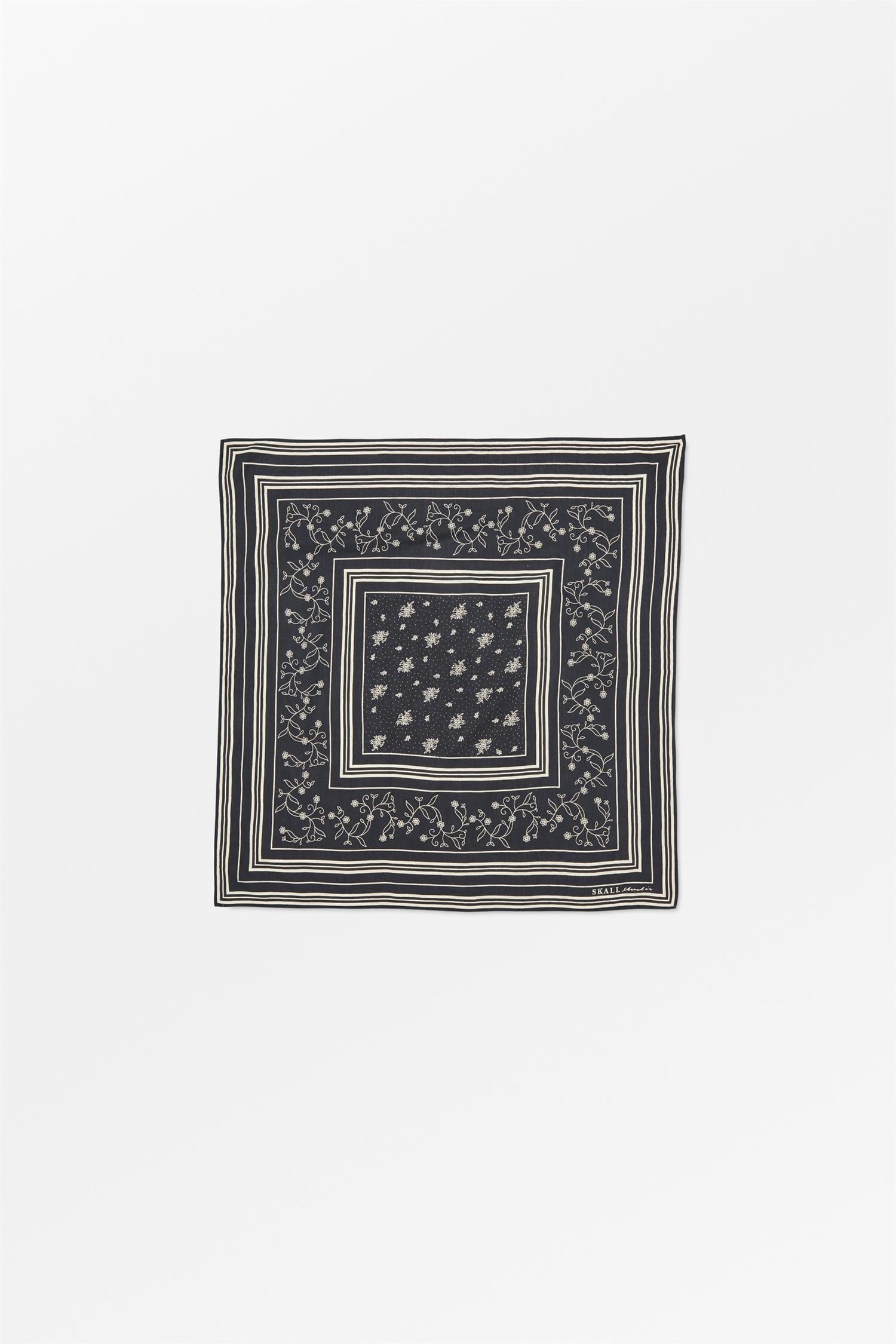 Skall classic scarf - black/oatmeal