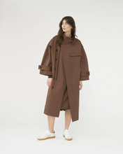 Water Resistant Trench Coat - Dusty Brown