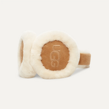 Sheepskin Embroidery Earmuff - Chestnut