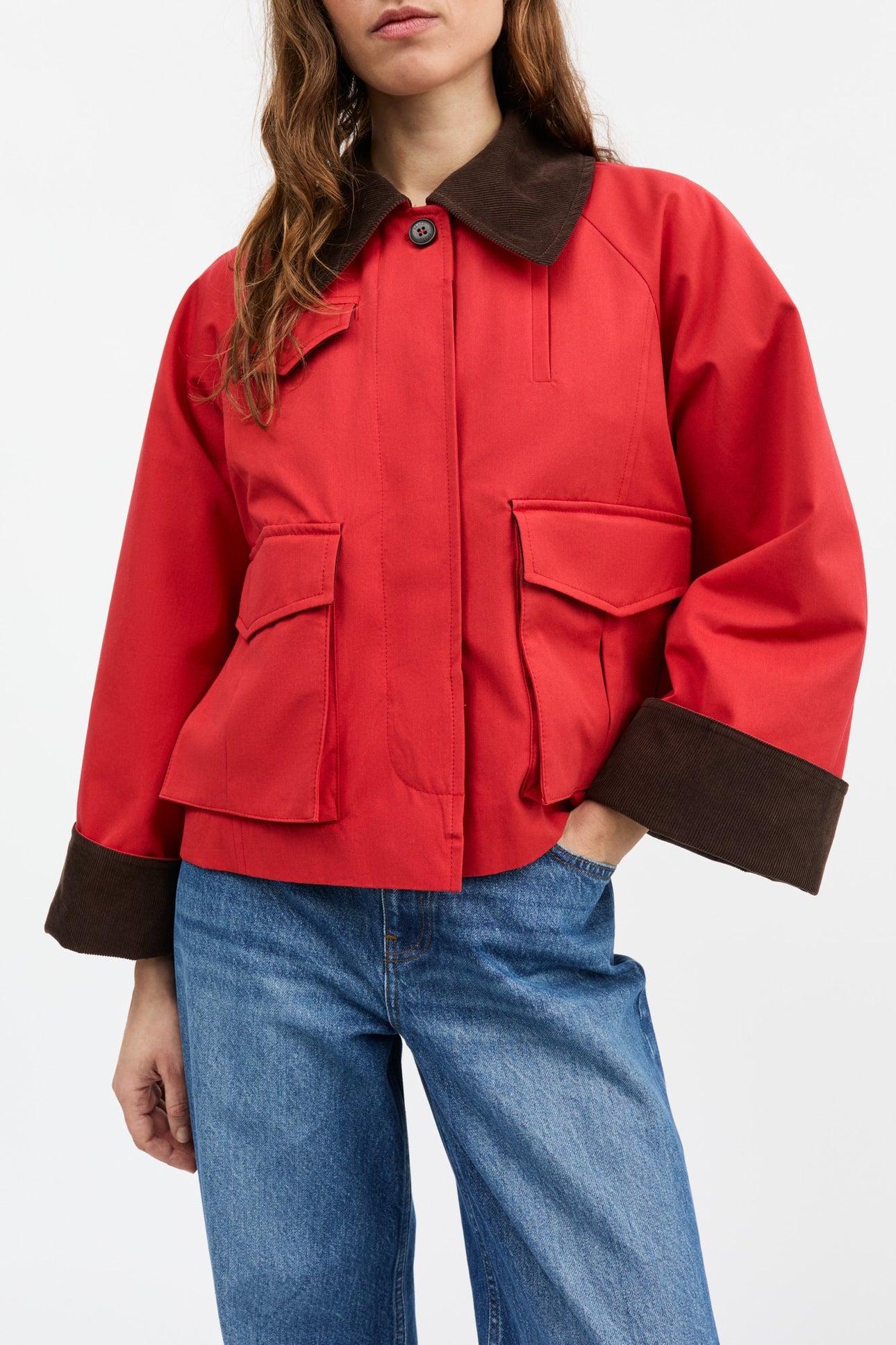 Gaby City Jacket - Aurora Red