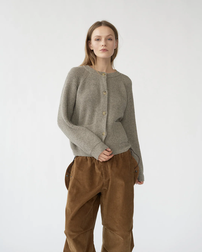 Shetland Wool Cardigan - Nature