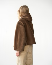 Klippan Boiled Wool Hooded Jacket - Brown