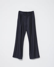 Fine Wool Wide Box Pants - Navy